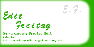 edit freitag business card